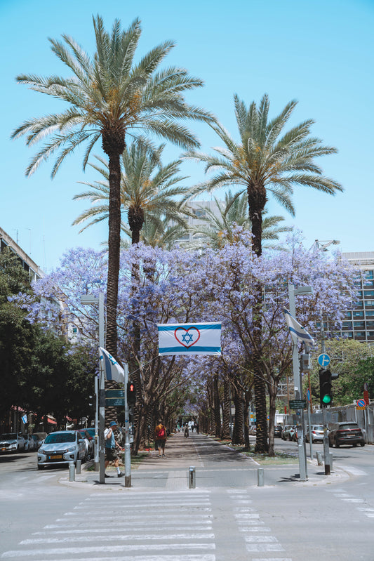 Israeli Flag in Tel Aviv